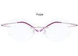 Rimless Titanium Reading Glasses ultra-light women  Presbyopic glasses +1.00 to +4.00