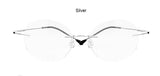 Rimless Titanium Reading Glasses ultra-light women  Presbyopic glasses +1.00 to +4.00