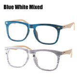Oversized Wood Bamboo Frame Unisex Reading Glasses Full Rimmed  Presbyopia +0.5 1.5 to 4.0