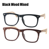 Oversized Wood Bamboo Frame Unisex Reading Glasses Full Rimmed  Presbyopia +0.5 1.5 to 4.0