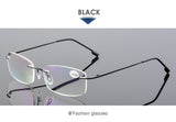 Rimless Men Titanium Alloy  Reading Glasses Fold  Square  Presbyopic Frameless Eyewear +1.0 +1.5 +2.0 +2.5