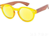 Luxury Round Wooden Sunglasses Women Polarized UV400-GAEA-Wood frame EyeWear-C5-GAEA-Wood Frame EyeWear Eco Friendly Sunglasses