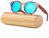 Luxury Round Wooden Sunglasses Women Polarized UV400-GAEA-Wood frame EyeWear-C11 With Case-GAEA-Wood Frame EyeWear Eco Friendly Sunglasses