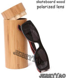 Skateboard Wood  Sunglasses handmade  UV400 Men