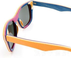 Skateboard Wooden Sunglasses Polarized Unisex Vintage With Box-GAEA-Wood frame EyeWear-GAEA-Wood Frame EyeWear Eco Friendly Sunglasses