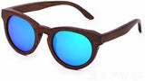 Sunglasses Blue Lens Unisex Wood Zebra, with case-GAEA-Wood frame EyeWear-Blue-GAEA-Wood Frame EyeWear Eco Friendly Sunglasses
