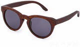 Sunglasses Blue Lens Unisex Wood Zebra, with case-GAEA-Wood frame EyeWear-Grey-GAEA-Wood Frame EyeWear Eco Friendly Sunglasses