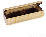 Sunglasses Blue Lens Unisex Wood Zebra, with case-GAEA-Wood frame EyeWear-case-GAEA-Wood Frame EyeWear Eco Friendly Sunglasses