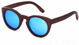 Sunglasses Blue Lens Unisex Wood Zebra, with case-GAEA-Wood frame EyeWear-Blue 1-GAEA-Wood Frame EyeWear Eco Friendly Sunglasses