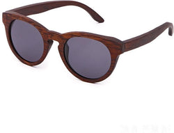 Sunglasses Blue Lens Unisex Wood Zebra, with case-GAEA-Wood frame EyeWear-GAEA-Wood Frame EyeWear Eco Friendly Sunglasses