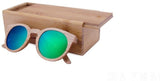 Wooden Sunglasses Round Frame Women-GAEA-Wood frame EyeWear-GAEA-Wood Frame EyeWear Eco Friendly Sunglasses