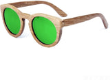 Wooden Sunglasses Round Frame Women-GAEA-Wood frame EyeWear-GAEA-Wood Frame EyeWear Eco Friendly Sunglasses