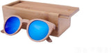 Wooden Sunglasses Round Frame Women-GAEA-Wood frame EyeWear-GAEA-Wood Frame EyeWear Eco Friendly Sunglasses