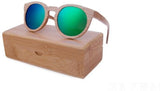 Wooden Sunglasses Round Frame Women-GAEA-Wood frame EyeWear-GAEA-Wood Frame EyeWear Eco Friendly Sunglasses