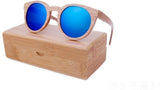 Wooden Sunglasses Round Frame Women-GAEA-Wood frame EyeWear-GAEA-Wood Frame EyeWear Eco Friendly Sunglasses
