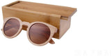 Wooden Sunglasses Round Frame Women-GAEA-Wood frame EyeWear-GAEA-Wood Frame EyeWear Eco Friendly Sunglasses