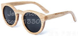 Wooden Sunglasses Round Frame Women-GAEA-Wood frame EyeWear-black lens-GAEA-Wood Frame EyeWear Eco Friendly Sunglasses