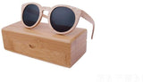 Wooden Sunglasses Round Frame Women-GAEA-Wood frame EyeWear-GAEA-Wood Frame EyeWear Eco Friendly Sunglasses