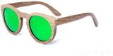 Wooden Sunglasses Round Frame Women-GAEA-Wood frame EyeWear-GAEA-Wood Frame EyeWear Eco Friendly Sunglasses