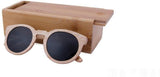 Wooden Sunglasses Round Frame Women-GAEA-Wood frame EyeWear-GAEA-Wood Frame EyeWear Eco Friendly Sunglasses