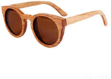 Wooden Sunglasses Round Frame Women-GAEA-Wood frame EyeWear-GAEA-Wood Frame EyeWear Eco Friendly Sunglasses