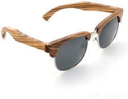 Zebra Wood Luxury Sunglasses Unisex Handmade Vintage-GAEA-Wood Frame EyeWear-gray-GAEA-Wood Frame EyeWear Eco Friendly Sunglasses